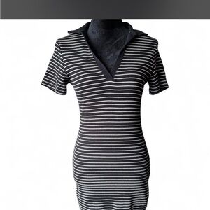 Primark Black and White Striped Top